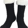 Slipper Socks for Women with Gripper - Winter Non Slip Thick Fuzzy Socks - Warm Cozy Christmas Gift