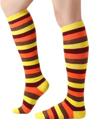 Funny Chicken Leg Tukey Socks for Thanksgiving Women Chicken Turkey Socks Happy Turkey Day Gifts