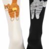 2 Pairs Cute Cat Socks with Balls, Novelty Funny Animal Crew Cats Sock Personalized Fun Hilarious Cotton Cat Socks for Women Men Cats Lovers Gift