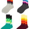 Funny Mens Colorful Dress Socks Crazy Design Argyle Striped Funky Pattern Cotton Socks for Men Gfits