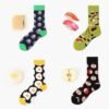 Mens Funny Pattern Dress Socks Crazy Design Cotton Socks Novelty Gifts for Men