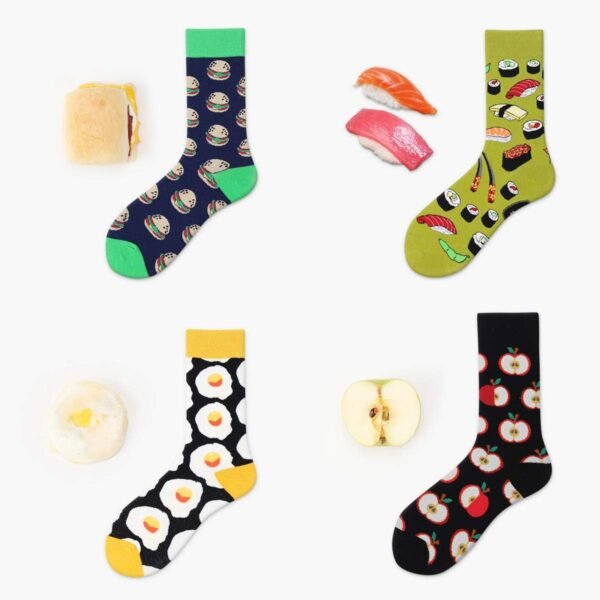 Mens Funny Pattern Dress Socks Crazy Design Cotton Socks Novelty Gifts for Men