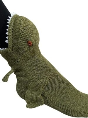 Animal Socks Knit Shark T-Rex Dinosaur Alligator Croc Sock for Christmas Gifts