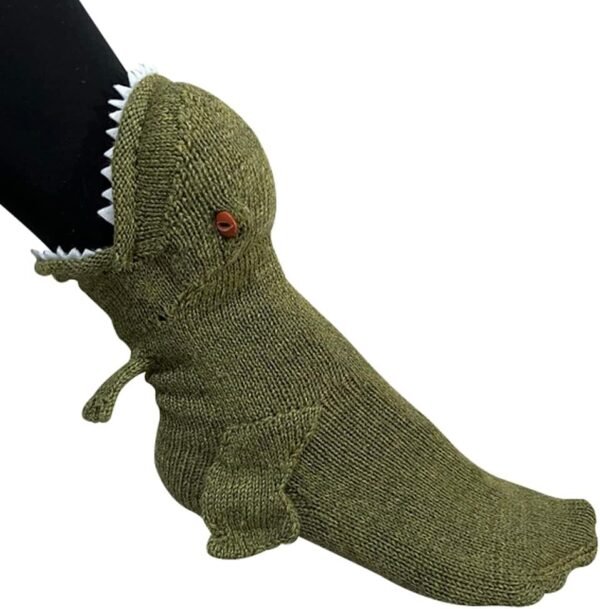 Animal Socks Knit Shark T-Rex Dinosaur Alligator Croc Sock for Christmas Gifts