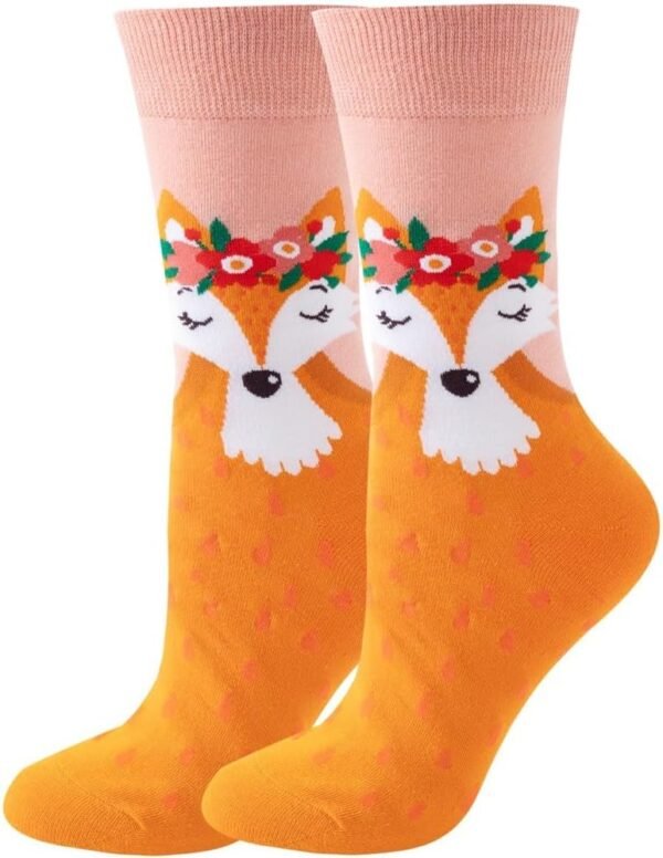 61Mv_VUfBKL._AC_SL1000 Fun Colorful Socks Patterned Funky Happy Women Crew Cute Sock Combed Cotton Stockings