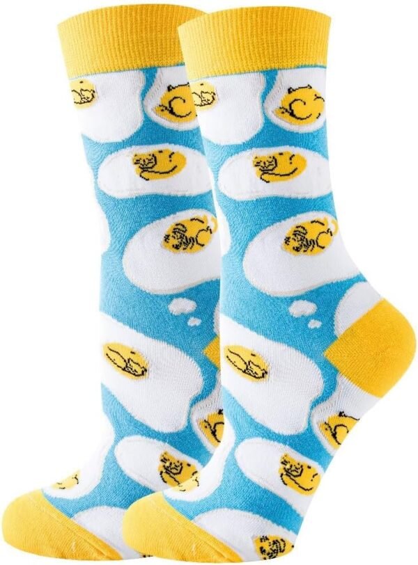 61OeVnUjknL._AC_SL1000 Fun Colorful Socks Patterned Funky Happy Women Crew Cute Sock Combed Cotton Stockings