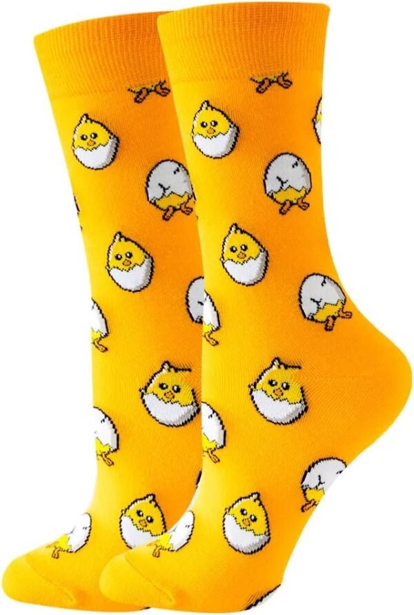 61ar_djCZhL._AC_SL1000 Fun Colorful Socks Patterned Funky Happy Women Crew Cute Sock Combed Cotton Stockings