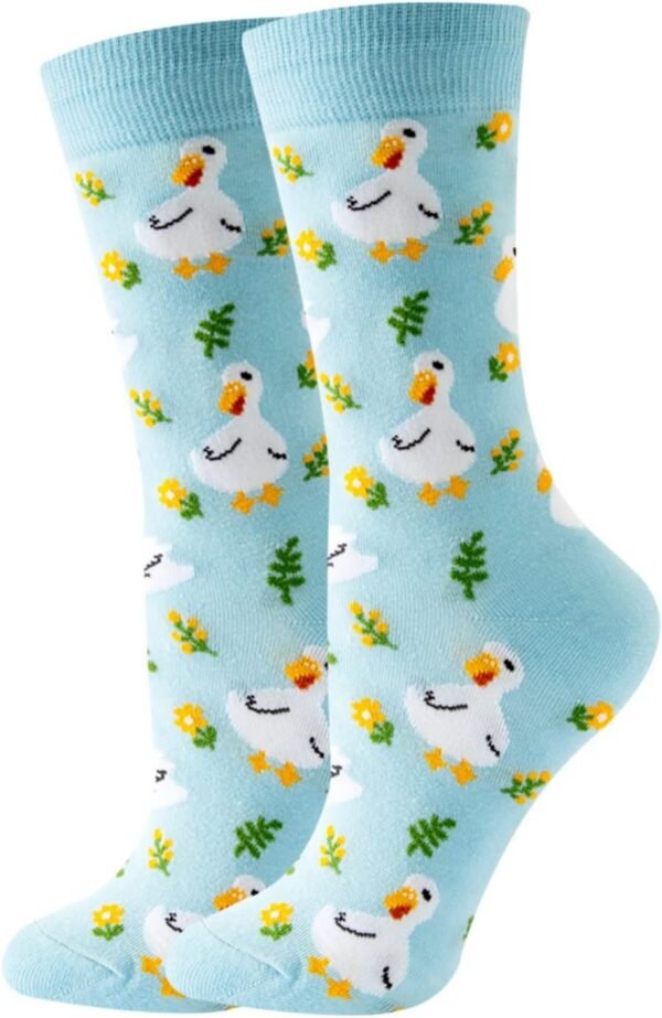 61epWAZLprL._AC_SL1441 Fun Colorful Socks Patterned Funky Happy Women Crew Cute Sock Combed Cotton Stockings
