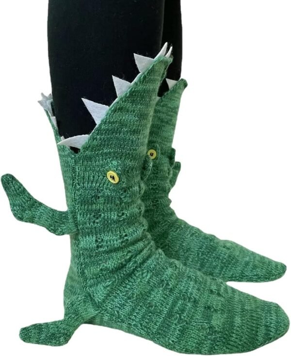 Animal Socks Knit Shark T-Rex Dinosaur Alligator Croc Sock for Christmas Gifts
