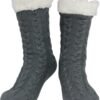 Slipper Socks for Women with Gripper - Winter Non Slip Thick Fuzzy Socks - Warm Cozy Christmas Gift