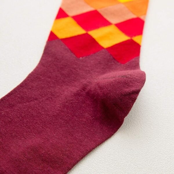 Funny Mens Colorful Dress Socks Crazy Design Argyle Striped Funky Pattern Cotton Socks for Men Gfits