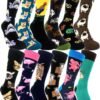 718098irScL._AC_SL1200 Mens Funny Pattern Dress Socks Crazy Design Cotton Socks Novelty Gifts for Men