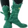 Animal Socks Knit Shark T-Rex Dinosaur Alligator Croc Sock for Christmas Gifts