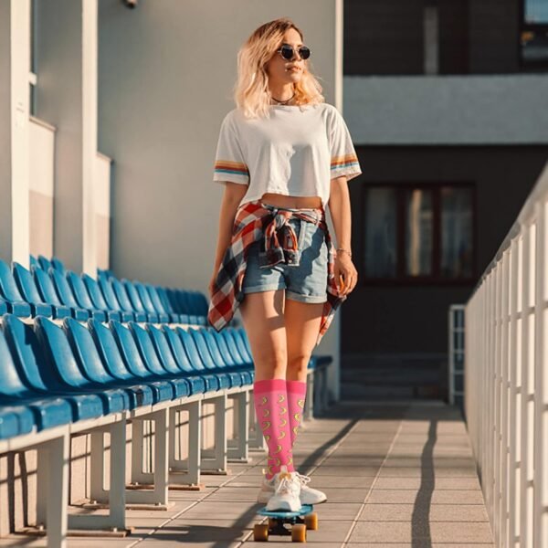 Socks for Women Knee High Socks for Running Nurses Pregnant Women Work Support Travel Flight Sports