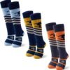 Ski Socks Kids Boys Winter Warm Snowboarding Socks for Boys Girls Thick Thermal Skating Socks 3 Pack