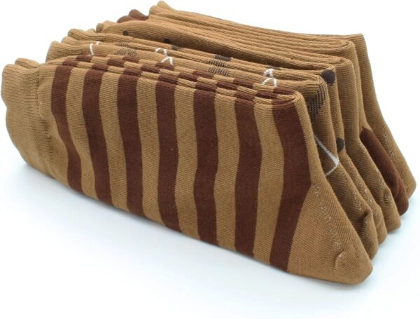 81-uffAK2zL._AC_SL1500 Mens Fun Dress Socks, Pattern Funny Casual Socks Pack, Colorful Striped Cotton Novelty Socks Size 10-13