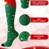10 Pairs Funny Christmas Compression Socks for Women Men Holiday Gift for Nurses Running Travel Pregnancy