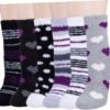 Plush Slipper Socks Women - Colorful Warm Fuzzy Crew Socks Cozy Soft for Winter Indoor