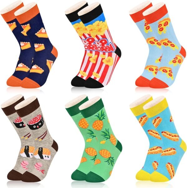 Kids Boys Girls Novelty Crew Socks, Funny Colorful Toddler Calf Socks for 2-18 Years Old