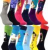81Blt0zD1kL._AC_SL1500 Mens Funny Pattern Dress Socks Crazy Design Cotton Socks Novelty Gifts for Men