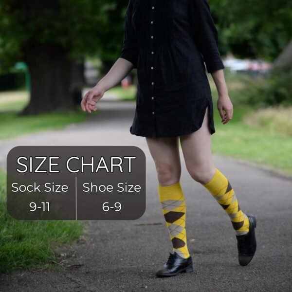 Tipi Toe Women’s Knee High Socks 6 Pack – Colorful Funky Patterned Long Socks, Soft & Comfortable Everyday Wear