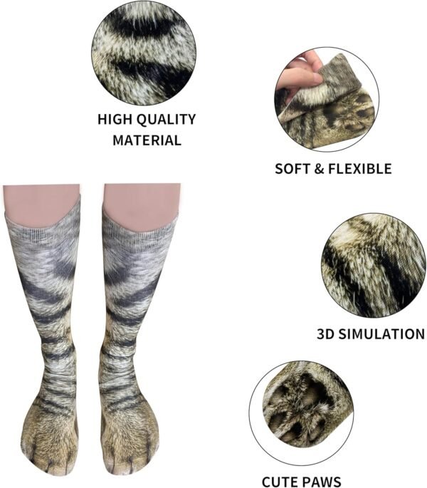 Funny Animal Feet Paw Socks Gag Gifts Christmas Stocking Stuffers