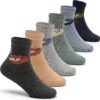 81YzNFRN1zL._AC_SL1500 Boys Cotton Crew Socks Kids Seamless Toe Socks Colorful Quarter Socks 6 Pack