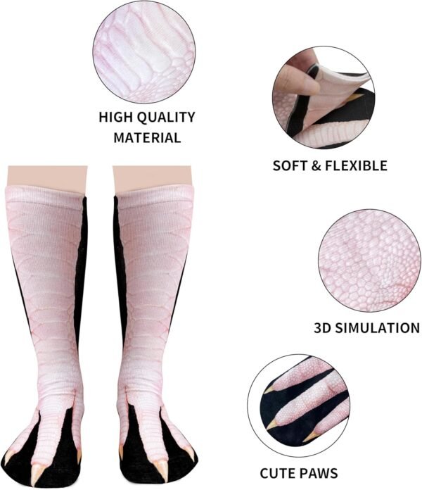 3D Animal Paw Socks Gag Gifts Christmas Stocking Stuffers for Women Men Teen