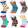 Kids Boys Girls Novelty Crew Socks, Funny Colorful Toddler Calf Socks for 2-18 Years Old