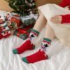Fuzzy Socks for Women - Christmas Fuzzy Socks Cozy Fun 5 Pairs, Xmas Holiday Sock for Gifts