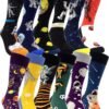 81lWoZsv-tL._AC_SL1500 Mens Funny Pattern Dress Socks Crazy Design Cotton Socks Novelty Gifts for Men