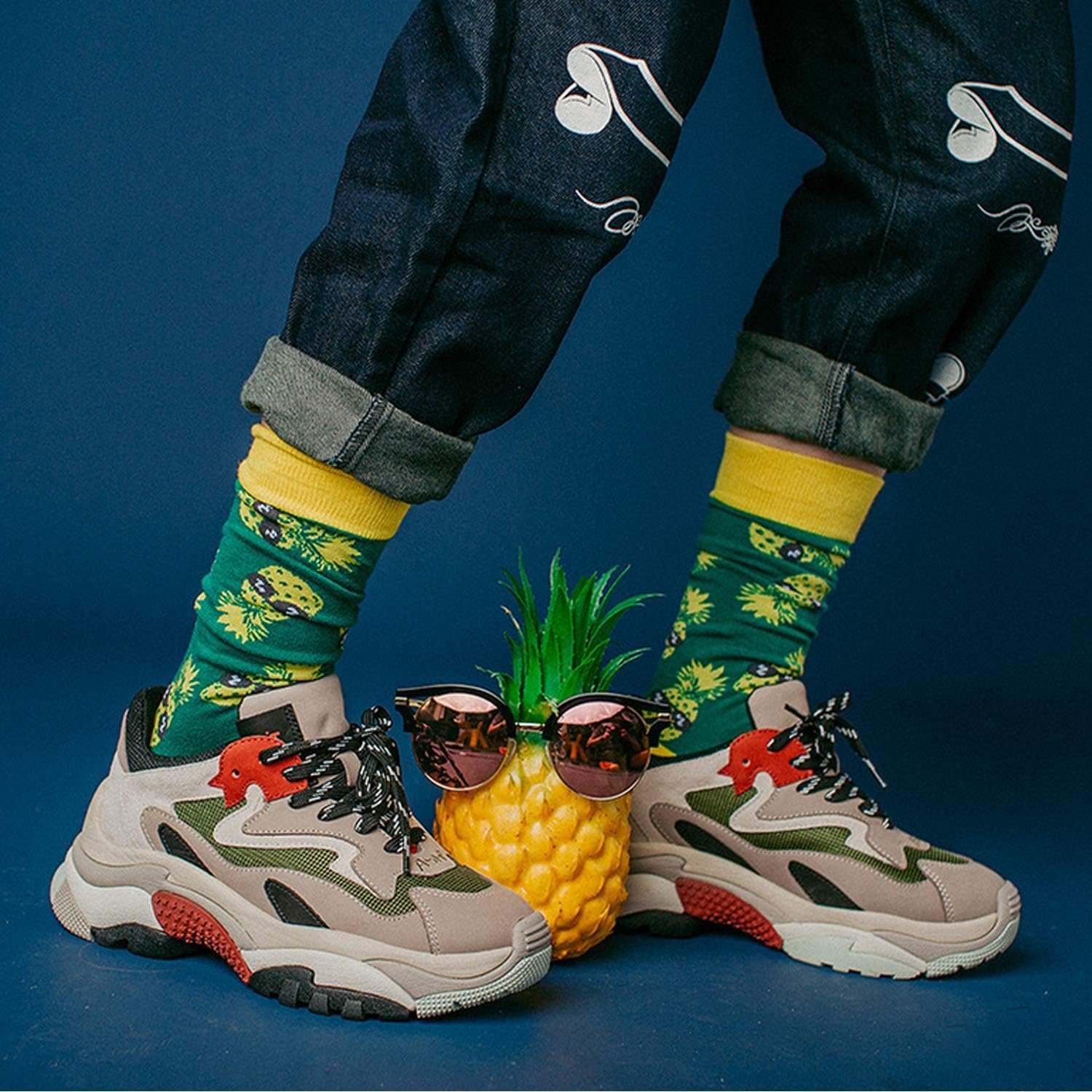 Animal Socks Shark Socks Biting Leg Women Men, Knit Cute Floor Crazy Funny Warm