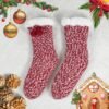 Women Non Slip Winter Thick Slipper Socks with Grippers Warm Fuzzy Socks Christmas Gifts