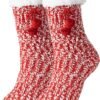 Women Non Slip Winter Thick Slipper Socks with Grippers Warm Fuzzy Socks Christmas Gifts